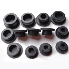 Tampão de extremidade preto feito sob encomenda da tomada EPDM das peças da borracha de silicone
        